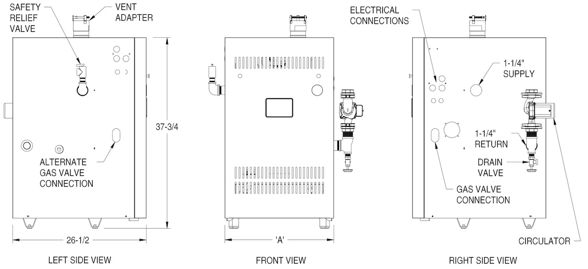 Bali 2 Series (BWF) Dimensions