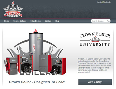 Crown Boiler University home page